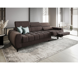 SOFA PORTO III RELAX 263 CM - Odcienie brązowego , Strona prawa