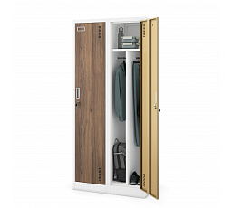 KACPER szekrény ECO: FEHÉR RAL9003 + FA DEKOR H1800*SZ800*M500