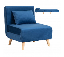 Fotel Rozkładany MARRY Granatowy