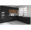 Kuchyňská skříň SIENA - 60 DPM-210 2F, Černá mat/Černá mat