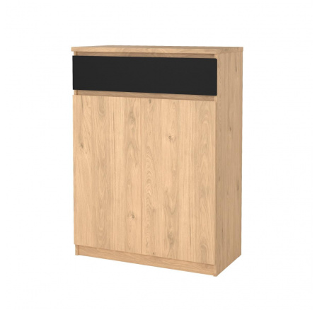 Botník SIMPLICITY 209, Jackson hickory/Černý mat