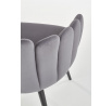 Étkezőszék K410, szürke bársony