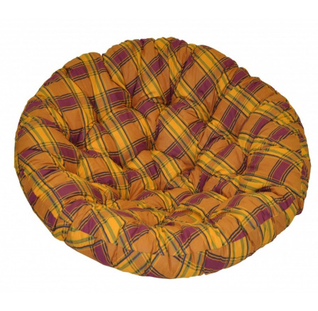 Polstr na křeslo papasan 100 cm okrová kostka