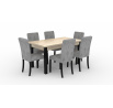 RODOS 81 Asztal és szék készlet Fekete+Sonoma