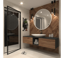 Grace Lustro Okrągłe 100cm Lustro 100x100