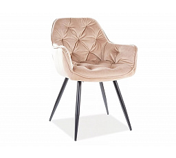 Étkezőszék CHERRY Velvet fekete/bézs Velvet Bluvel 28