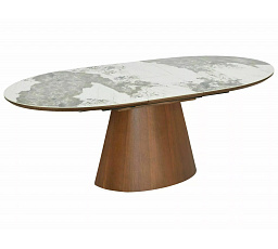 Étkezőasztal - MAROCCO Kerámia, Fehér Fényes Pandoro / Dió