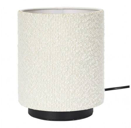 Asztali lámpa fehér boucle lámpaernyővel