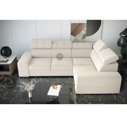 NAROŻNIK ROYAL II 280×210 - prawa , Odcienie beżu