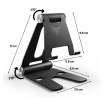 Alumínium telefonállvány asztalra, tablet tartó X-Dock
