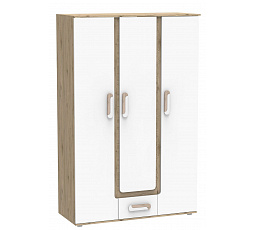Šatní skříň APETITO 19, Dub/Bílá