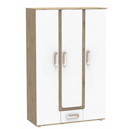 Šatní skříň APETITO 19, Dub/Bílá