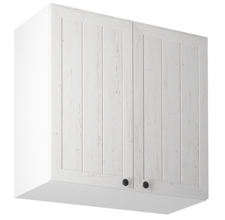 Konyhai felső szekrény PROWANSJA G80, Fehér/Andersen fenyő