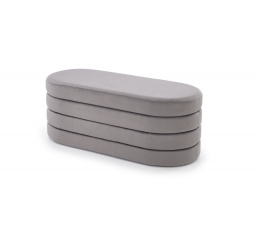 CALPI tárolós puff, Szürke Bársony