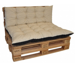 Polstry na paletový nábytek sada Basic - látka béžový melír