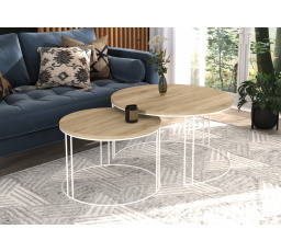 Konferenciasztal 2 az 1-ben ETTA Fehér+Sonoma