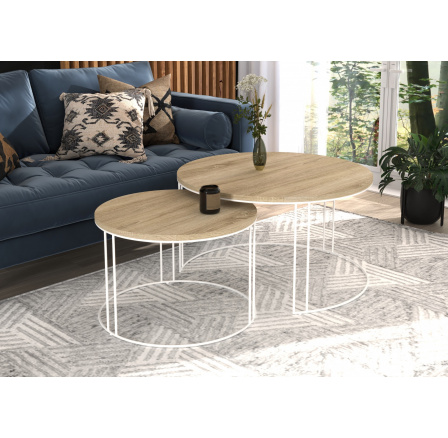 Konferenciasztal 2 az 1-ben ETTA Fehér+Sonoma