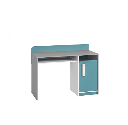 IQ 11-01 korpus szara platyna-biały/wstawka pudrowy - biurko