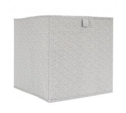Doboz polcra 30x30cm világosszürke     Kocka