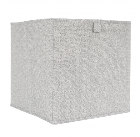 Doboz polcra 30x30cm világosszürke     Kocka
