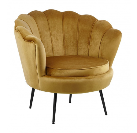 Velvet fotel kari /fekete lábak/ LC-032-1