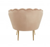Velvet cappuccino fotel /arany lábak/ LC-032-1