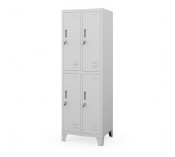 Fém ruhásszekrény BARTEK 2 Plus, Szürke