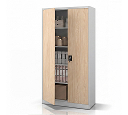 Fém szürke / sonoma tölgy irodai szekrény dokumentumokhoz: Eco Design JAN H 900 x 1950 x 400 mm