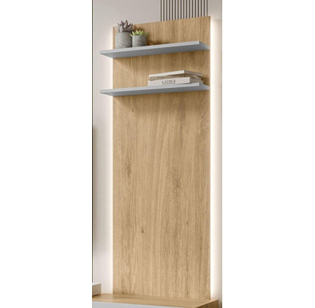 FIORE 50 panel polccal, tajga tölgy / szürke FIORE 50 panel polccal, tajga tölgy / szürke