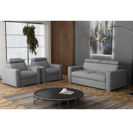 Sedací souprava Petrit 3+1+1 Aragon šedá