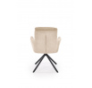 Forgó étkezőszék K536, Bézs/Fekete