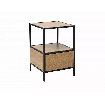 Éjjeliszekrény GEO S, Tölgy/Fekete