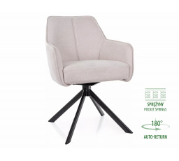 NOTTI BREGO étkezőszék, Bézs 22/Fekete