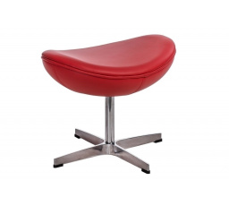 Egg lábtartó piros bőr 65