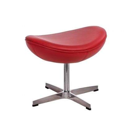 Egg lábtartó piros bőr 65