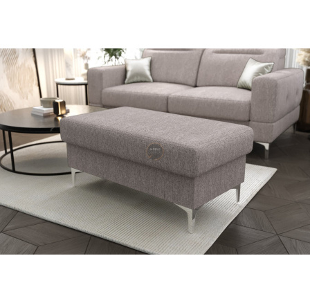 PUFA ZE SCHOWKIEM MALIBU 100x55 CM - Odcienie szarości