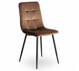 Krzesło PERU Brązowe Welurowe