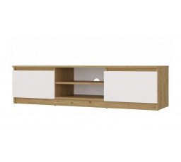 Tv komoda Malvína 140, dub artisan/bílá