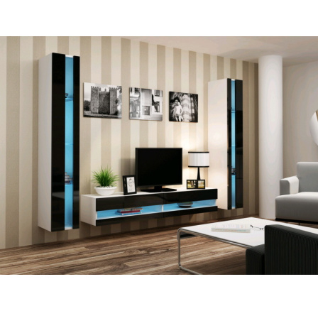 Obývací stěna VIGO NEW 3 - bílo-černá Obývací stěna VIGO NEW 3 - bílo-černá