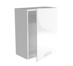 Konyhai felső szekrény VENTO GC-60/72, Fehér/Fényes Fehér