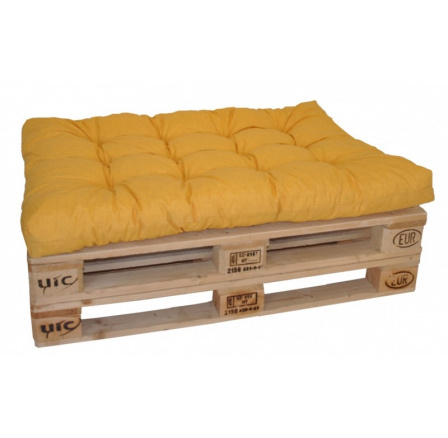 Sedák na paletu 120x80 žlutý melír