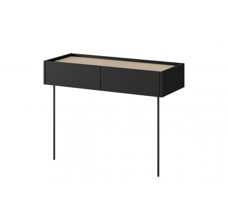 Toaletní stolek Desing, matná černá / dub nagano