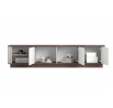 VESPER RTV 187 3D - cashmere mdf / orzech / złote uchwyty / cokół