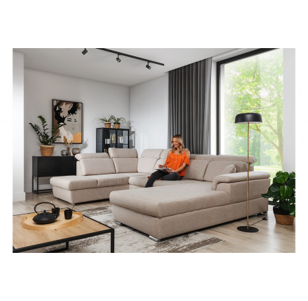 Rohová sedací souprava Milanos U Austin 2 Beige Levá strana Rohová sedací souprava Milanos U Austin 2 Beige Levá strana
