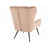 LOUIS VELVET fotel, Bézs Bluvel 28/Fekete