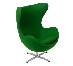 Tojás fotel zöld kasmír 20 Prémium