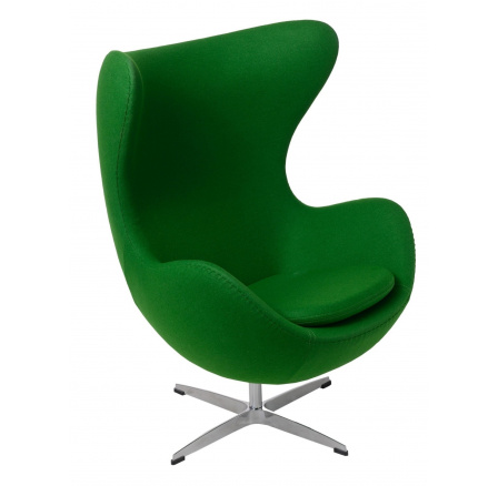 Tojás fotel zöld kasmír 20 Prémium