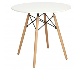 DTW asztal 80 cm, fehér lap