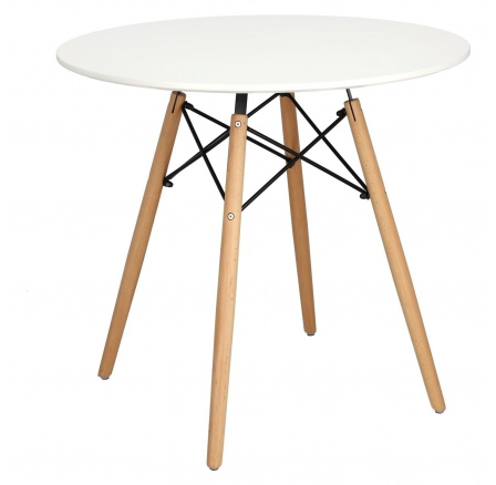 DTW asztal 80 cm, fehér lap