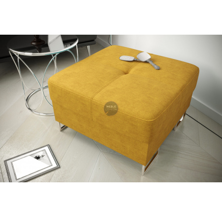 PUFA ZE SCHOWKIEM 55x55 CM GALAXY - Odcienie żółte